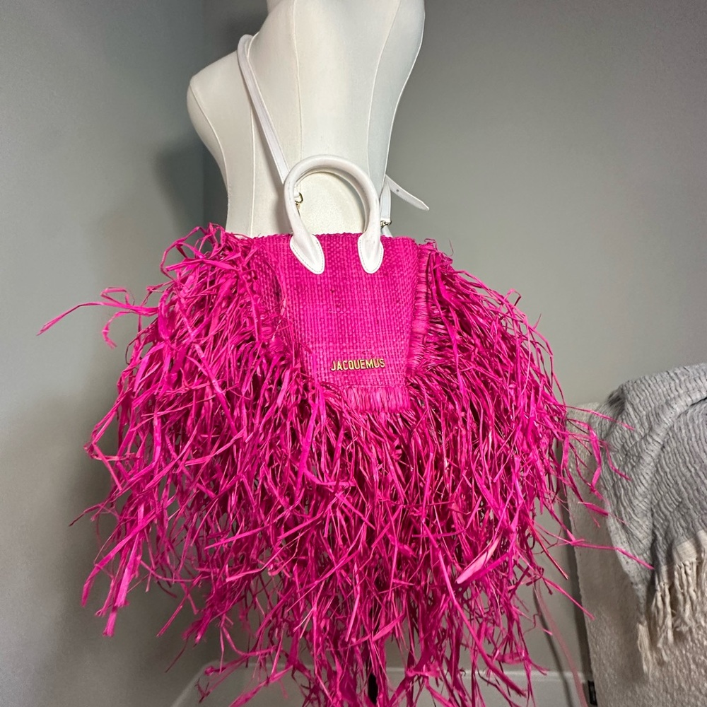 JACQUEMUS
Le Petit Baci raffia tote